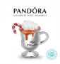 Талисман Пандора сребро 925 Pandora Hot Chocolate. Колекция Amélie, снимка 1 - Гривни - 39212593