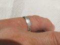 Стар Мъжки сребърен пръстен, Стариннен сребърен пръстен с думи към Исус надпис " Господи, спаси , снимка 4