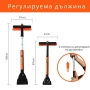 Четка за сняг и лед, Стъргалка с регулируема дръжка, снимка 2