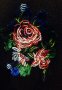 Пуловер с бродирани рози, снимка 4