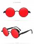 3 цвята Дизайнерски ретро метални слънчеви очила Steampunk Unisex 2023, снимка 4
