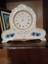 Розов каминен часовник,керамика,корпус, снимка 1 - Подаръци за жени - 43687891