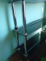 Стелаж от стъкло и метал,разглобяем., снимка 2