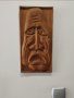 Дървено пано. Дърворезба. Маска. , снимка 2