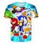 модел 3 : 3D Соник Sonic цветна детска тениска, снимка 1