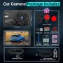 Dash Cam отпред и отзад, 2K, WiFi/БЕЗПЛАТНО ПРИЛОЖЕНИЕ, отпред 170°+140° отзад, снимка 7