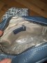 нова чанта, естествена кожа в син цвят , снимка 4
