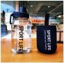 Стъклена спортна бутилка за вода

