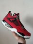 Nike Air Jordan 4 Retro Toro Bravo Red Fire Flames Нови Кецове 42 Размер Номер Мъжки Обувки , снимка 9