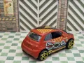 Метална количка Fiat 500 Оранжева Hot Wheels, снимка 3