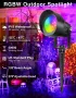 4 броя RGB градински прожектори, електрически, дистанционно, LED външни ландшафтни прожектори, снимка 5