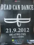 Плакат от концерт на Dead Can Dance в Гърция през 2012 г., снимка 1
