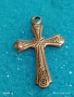 Винтидж бижу сребърен кръст красива орнаментика ювелирна изработка 52492, снимка 4