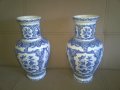 Комплект от две старинни порцеланови вази - ваза, снимка 2
