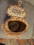 Нова ръчно плетена кошница от ракита, снимка 2