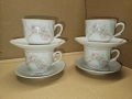 Порцеланови чашки за кафе + подарък захарница, снимка 4