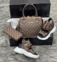 Дамска чанта портфейл и сандали Louis Vuitton код 115, снимка 1 - Сандали - 33606551