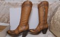 Дамски ботуши естествена кожа цвят камел 38 номер, снимка 7