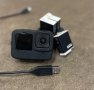 GoPro 11 Black 32gb+3 батерии и зарядно+аксесоари, снимка 1 - Камери - 43258787