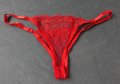 L/XL еротични червени бикини силно изрязанис регулация на талията
