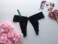 Секси прашки без дъно в черен цвят, снимка 4