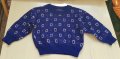 Детски син пуловер 2 - 3 год, снимка 1 - Детски пуловери и жилетки - 36616255