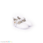 Детски изчистени официални обувки за момиче в бяло, снимка 1