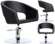 Хидравличен въртящ се фризьорски стол Kira за фризьорски салон Z-FJ-83018-BLACK-FOTEL-BEZPODN