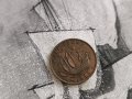 Монета - Великобритания - 1/2 (половин) пени | 1944г., снимка 1 - Нумизматика и бонистика - 43438396