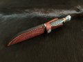 Среден ловен нож Marbles Horn Damascus MR460., снимка 6