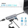 MOKiN USB C хъб 6 IN 1 към HDMI 4K@60Hz, 2х USB 3.0, USB 2.0, SD/ TF, снимка 2