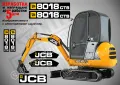 JCB 8025cts стикери надписи, снимка 9