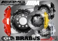Надписи за капаци на спирачни апарати MPower PORSCHE AUDI Ceramic AMG BRABUS Brembo, снимка 1