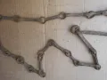 Стара верига за огнище от ковано желязо , здрава, снимка 3