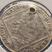 Сребърна монета 20 кройцера 1770г. Йозеф Махсимилиян Бавария 26041, снимка 6 - Нумизматика и бонистика - 42999503