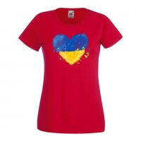 Дамска Тениска Украйна Love Ukraine ,спрете войната,подкрепям Укркайна,, снимка 4 - Тениски - 37213030