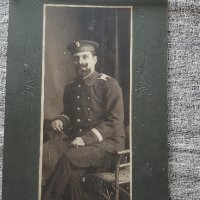 Картонена кабинетна снимка на царски флотски офицер, снимка 4 - Антикварни и старинни предмети - 29069486