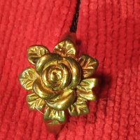 Старинен бронзов пръстен роза ювелирна изработка уникат -12739, снимка 2 - Антикварни и старинни предмети - 28889239