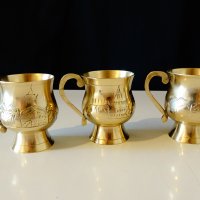 Месингови чаши Тадж Махал. , снимка 6 - Антикварни и старинни предмети - 26656433