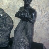Статуетка от въглен, снимка 3 - Антикварни и старинни предмети - 38401328