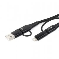 МУЛТИКАБЕЛ ЗА ТЕЛЕФОН USB C-USB C IOS USB A FULLLINK 100СМ UC-15 02547 1БР., снимка 3 - USB кабели - 38608802