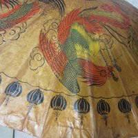Япония / Китай Азия чадър. хартия дърво, дракон феникс, снимка 3 - Други - 28958723