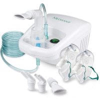Компресорен инхалатор Medisana IN 500 Compact, Компактен, За деца и възрастни, 5 приставки, Капаците, снимка 4 - Други - 43358518