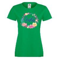 Дамска тениска Цветница Ива Цветен венец, снимка 2 - Тениски - 32640457
