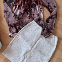 Пола и блуза Vayana, носено броени пъти , снимка 1 - Комплекти - 32414042