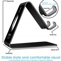 Поставка за мобилен телефон таблет Lamicall държач бизнес стойка подставка за бюро всички Android см, снимка 16 - Селфи стикове, аксесоари - 26896223