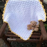 Бебешко одеялце Ръчна изработка, снимка 1 - Спално бельо и завивки - 33444052