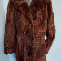 Палто от нутрия / естествена кожа с косъм, снимка 3 - Палта, манта - 16099869