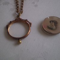 викториянски период пандетив медальон Колие с висулка за носене на снимка дубле, снимка 9 - Антикварни и старинни предмети - 38877361