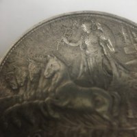 Сребърна монета Италия 2 лири, 1910, снимка 4 - Нумизматика и бонистика - 35344001